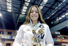 Rita Oliveira no I Torneio de Karaté da Madeira