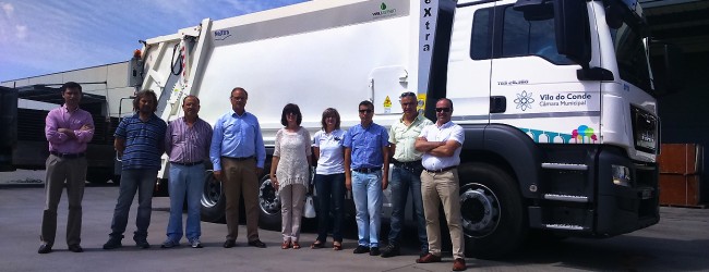 Vila do Conde tem novo camião de recolha de resíduos urbanos