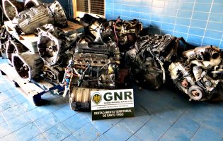 GNR apreende em Vila do Conde mais de 100 motores de veículos furtados