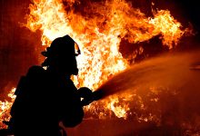 Ecoponto ardeu durante esta noite nas Caxinas em Vila do Conde