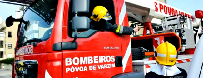 Três feridos e 12 desalojados num incêndio que destrói edifício na Póvoa de Varzim