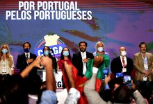 Militante do Chega de Vila do Conde sobe à tribuna para discursar na II Convenção do partido