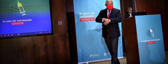 António Costa diz que começo da vacinação contra a Covid-19 em Portugal dá esperança