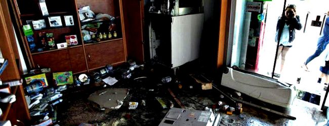 Bomba de combustível vandalizada e assaltada na freguesia de Vilar do Pinheiro de Vila do Conde