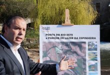 Candidato do PSD Pedro Soares à Câmara de Vila do Conde apresenta nova ponte sobre o rio Este