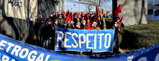 Trabalhadores contestam fecho da refinaria da Galp de Matosinhos a 18 de março em Lisboa