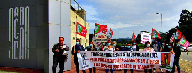 Trabalhadores de cantinas do Politécnico do Porto reclamam em Vila do Conde reintegração