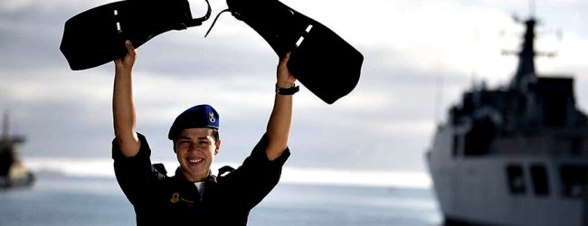 Primeira Mulher na Classe de Mergulhadores da Marinha é Adriana Oliveira de Vila do Conde
