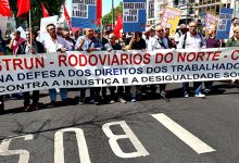 Motoristas da Agros manifestaram-se esta sexta feira na AgroSemana da Póvoa de Varzim