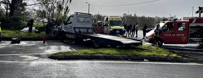 Acidente entre reboque e trator faz um morto na freguesia de Estela na Póvoa de Varzim