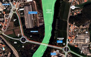 Nova ponte ciclopedonal sobre o rio Ave vai ligar Famalicão e Trofa à imagem da ex-Ponte Pênsil