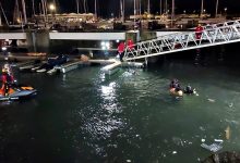 Homem e adolescente morrem após carro cair ao mar junto à marina norte da Póvoa de Varzim