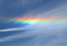 Arco circum-horizontal ou “arco-íris de fogo” visto no céu de localidades do Norte de Portugal