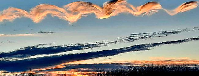 Nuvem rara ‘Helix Cloud’ sobrevoa céu da freguesia de Vila Chã em Vila do Conde
