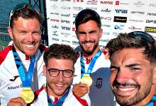 Portugal é campeão do mundo de canoagem em K4 500 metros nos mundiais de Milão em Itália
