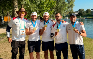 Canoístas Fernando Pimenta, José Ramalho, Rui Lacerda e Ricardo Coelho Campeões do Mundo