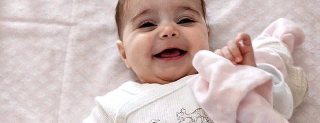 Bebé Áurea da Póvoa de Varzim faz hoje 4 meses e o melhor presente seria um dador de medula