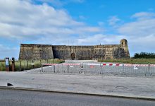 Motards indignados por não poderem estacionar motas junto ao Forte de São João de Vila do Conde