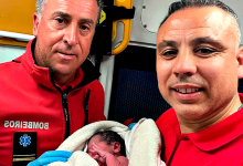 Bombeiros Valdemar Maia e Nuno Silva fazem parto de bebé dentro de casa em Vila do Conde