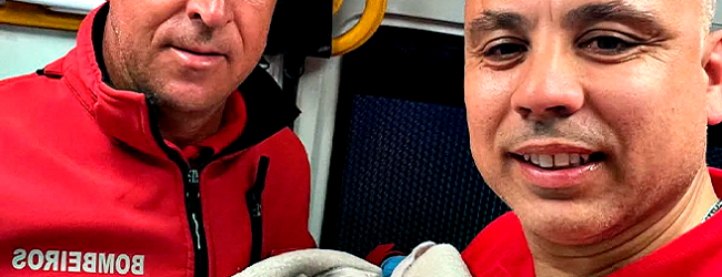 Bombeiros Valdemar Maia e Nuno Silva fazem parto de bebé dentro de casa em Vila do Conde