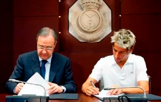 Vila-condense Fábio Coentrão apoia Florentino Pérez na corrida à presidência do Real Madrid
