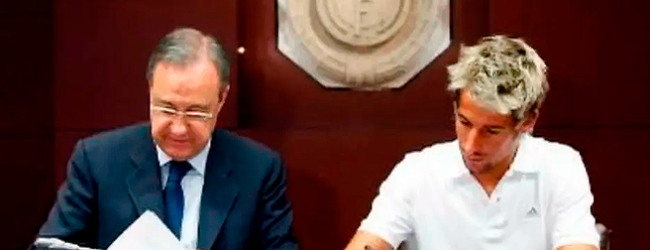Vila-condense Fábio Coentrão apoia Florentino Pérez na corrida à presidência do Real Madrid